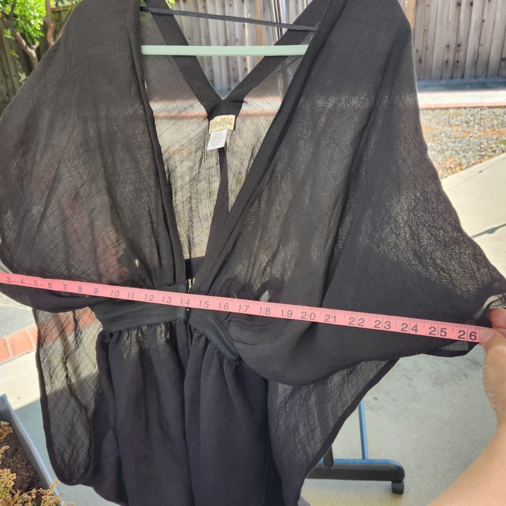Elegant Black Swim Coverup